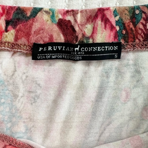 Peruvian Connection Colorful Patchwork Print Midi Skirt - Picture 5 of 6